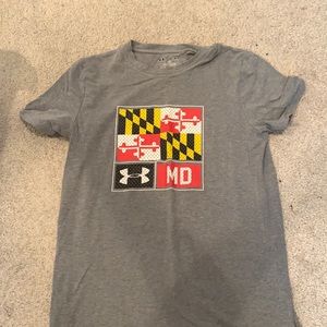 EUC under armour heat gear maryland t-shirt